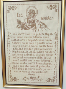 Isä meidän rukoustaulu