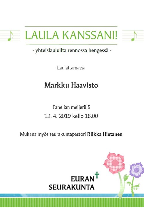 Laula kanssani - ilta: Markku Haavisto Laula kanssani - ilta: Markku Haavisto